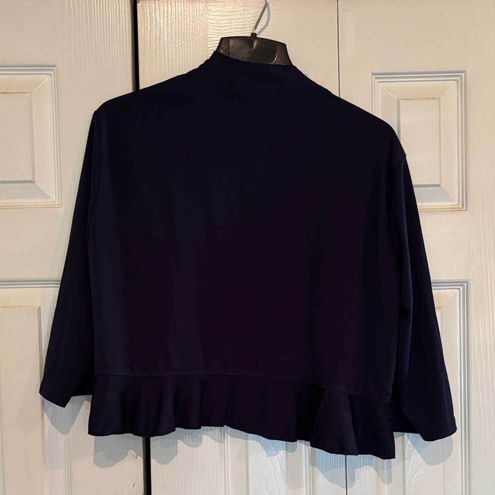 Purple Ruffled Open Cardigan - Picture 3 of 5